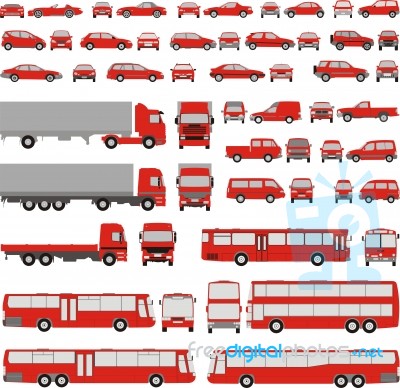 Vehicles Assorted Stock Image