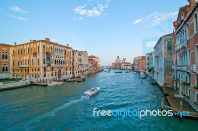 Venice Italy Grand Canal View Stock Photo
