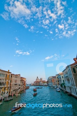 Venice Italy Grand Canal View Stock Photo