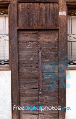 Venice Italy Old Door Stock Photo