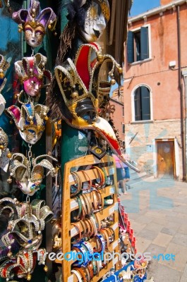 Venice Italy Souvenir Shop Stock Photo