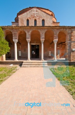 Venice Italy Torcello Cathedral Of Santa Maria Assunta Stock Photo