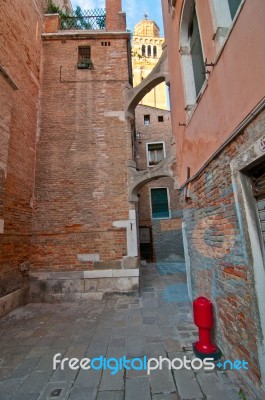 Venice Italy Unusual Scenic View Stock Photo