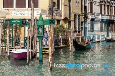 Ventian Canal Stock Photo