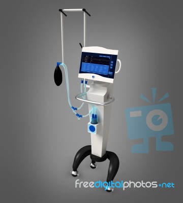 Ventilator Respiratory Unit Stock Image