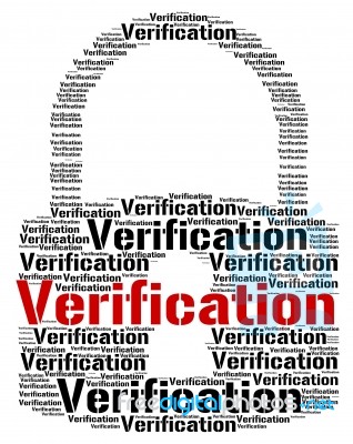 Verification Lock Means Authenticity Guaranteed And Certificated… Stock Image