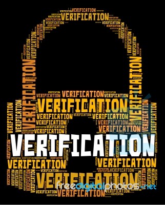 Verification Lock Shows Authenticity Guaranteed And Certified Stock Image