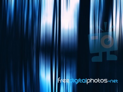 Vertical Vivid Dark Blue Curtains Motion Blur Backdrop Stock Photo