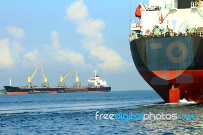 Vessel Cargo Stock Photo