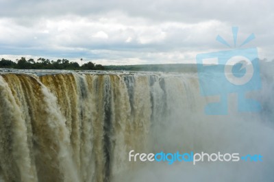 Victoria Falls In Zambia Stock Photo