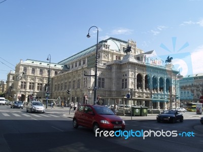 Vienna - State Opera Stock Photo