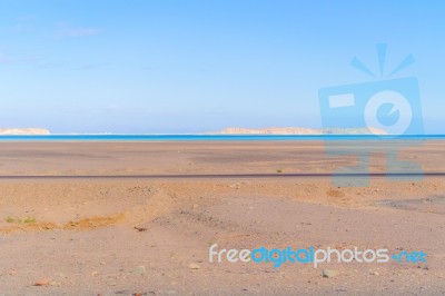 View At The Gulf Of Suez And Sinai Stock Photo