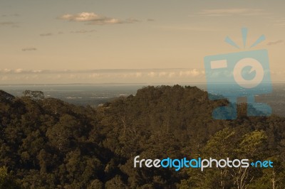 View From Mount Glorious Near Brisbane, Queensland Stock Photo