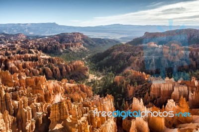 View Into Bryce Canyon Stock Photo