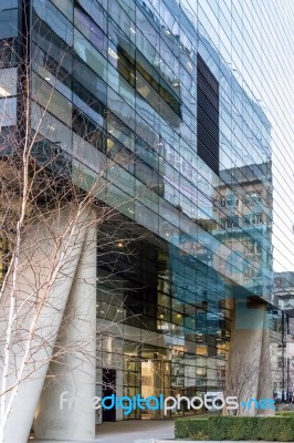 View Of A Modern Building In London Stock Photo