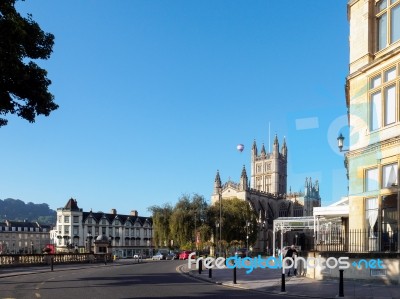 View Of Bath Abbey Stock Photo