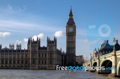 View Of Big Ben And The Houses Of Parliament Stock Photo