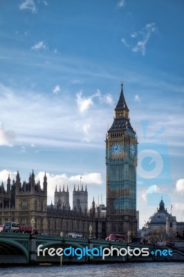 View Of Big Ben And The Houses Of Parliament Stock Photo