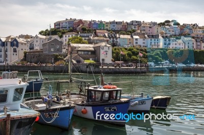 View Of Brixham Harbour Stock Photo