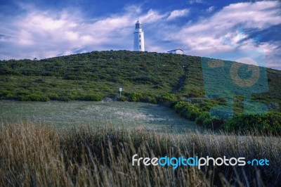 View Of Bruny Island Lighthouse Stock Photo