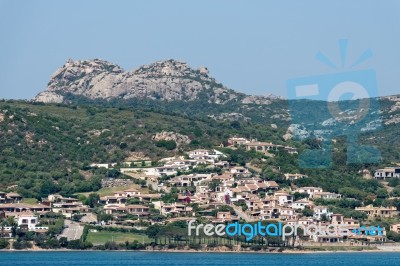 View Of Cannigione In Sardinia Stock Photo