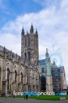 View Of Canterbury Cathedral Stock Photo