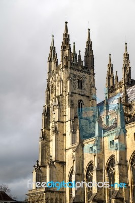 View Of Canterbury Cathedral Stock Photo