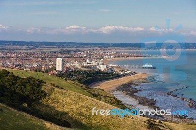 View Of Eastbourne Stock Photo