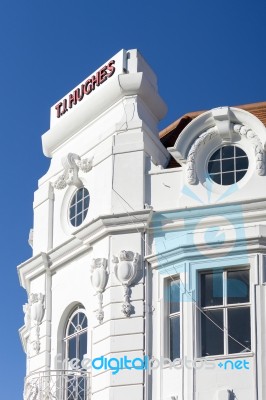 View Of Hughes Department Store In Eastbourne Stock Photo
