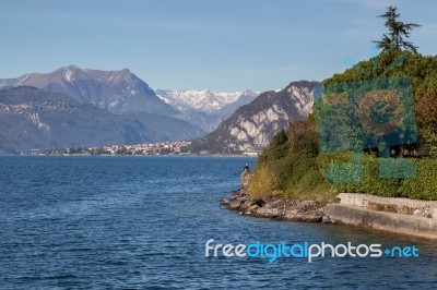 View Of Lake Como From Lecco Stock Photo