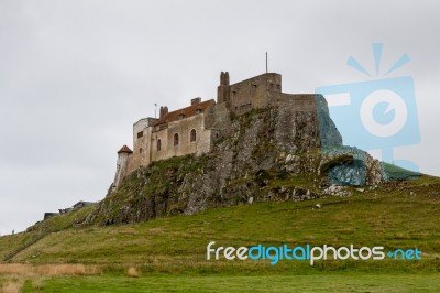 View Of Lindisfarne Castle Stock Photo