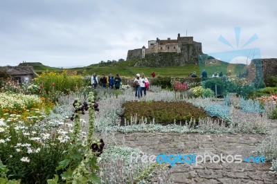 View Of Lindisfarne Castle Stock Photo