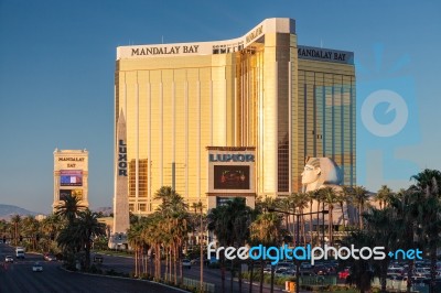 View Of Mandalay Bay Hotel In Las Vegas Stock Photo