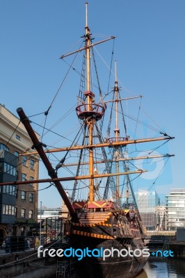 View Of Of The Golden Hind Stock Photo View Of Of The Golden Hind Stock Photo