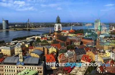View Of Old Riga Stock Photo