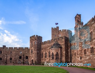 View Of Peckforton Castle Stock Photo