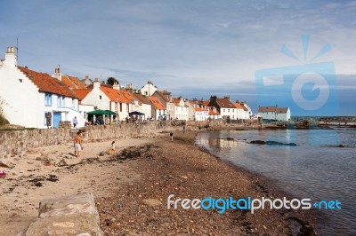 View Of Pittenweem In Fife Stock Photo