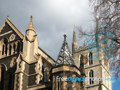 View Of Southwark Cathedral  In London Stock Photo