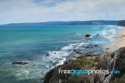 View Of Split Point Beach During The Day Stock Photo