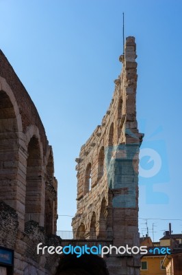 View Of The Arena In Verona Stock Photo