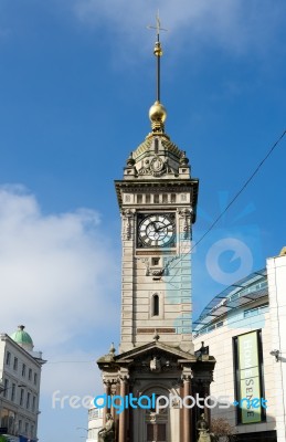 View Of The Clocktower In Brighton Stock Photo