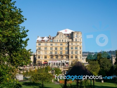 View Of The Empire Hotel In Bath Stock Photo