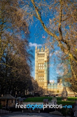 View Of The Houses Of Parliament Stock Photo