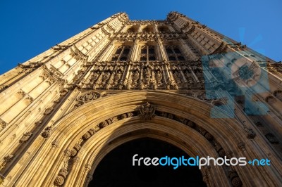 View Of The Houses Of Parliament Stock Photo