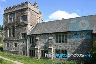 View Of The Rear Of The Cotehele Building Stock Photo