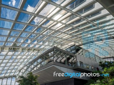 View Of The Sky Garden In London Stock Photo