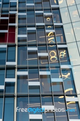 View Of The Wind Building In Milan Italy Stock Photo