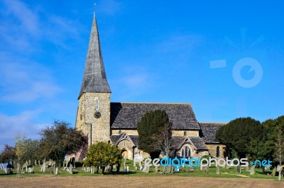 View Of Wisborough Green Church Stock Photo