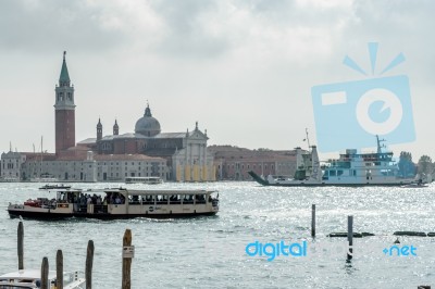 View Towards Isola Di San Giorgio Maggiore Venice Stock Photo