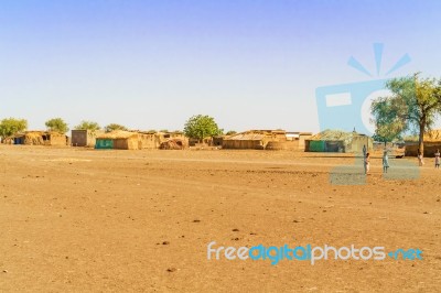 Village In Sudan Stock Photo